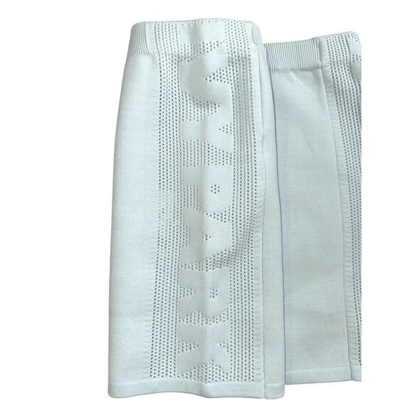 Adidas X Ivy Park Knit Mini Skirt Light Blue Size 3XL - Picture 3 of 4